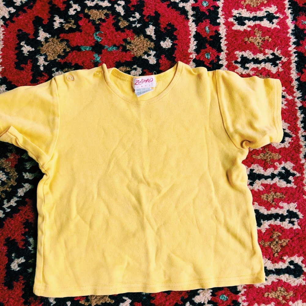 Zutano baby yellow t shirt 18-24 months